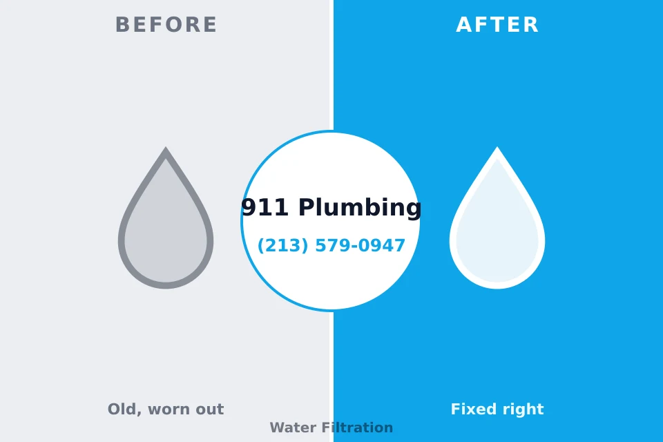 Before and after: plumbing company Shadeland, IN